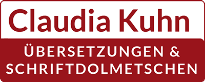 Logo Claudia Kuhn Übersetzungen und Scriftdolmetschen